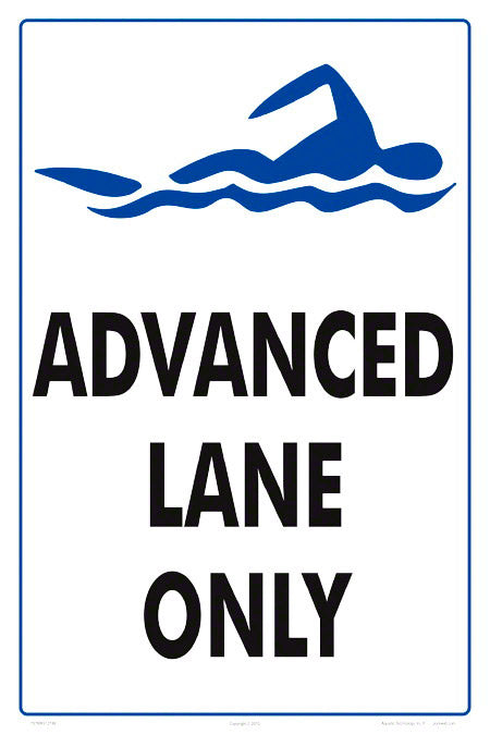 Advance Lane Only Sign - 12x18 Inch