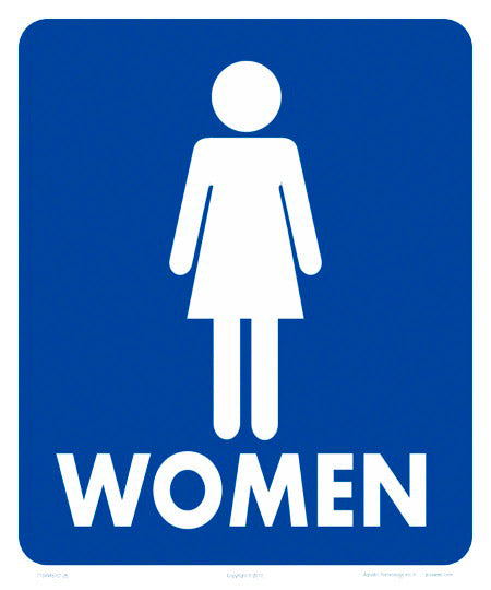 Women Aluminum Sign - 10x12 Inch