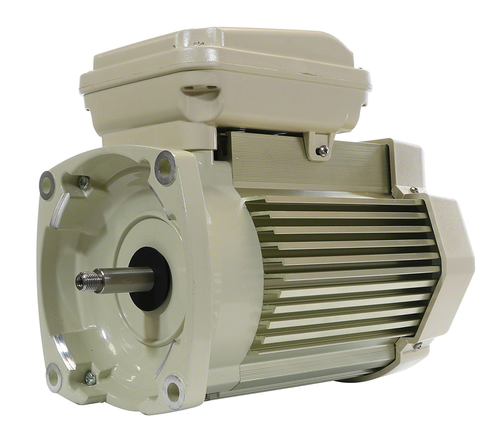 1-1/2 HP Pump Motor Square Flange - 1-Speed 3-Phase 208-230/460 Volts 60 Hz - TEFC Almond