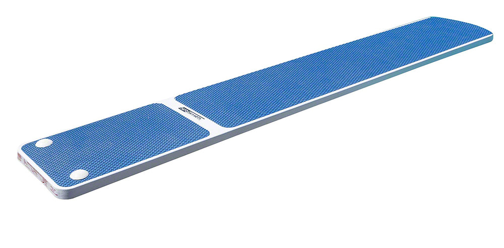 TrueTread 8 Foot Residential Diving Board - Radiant White With Blue TrueTread