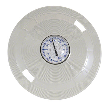Baker-Hydro Skimmer Lid With Thermometer - 9-7/8 Inch Round - White