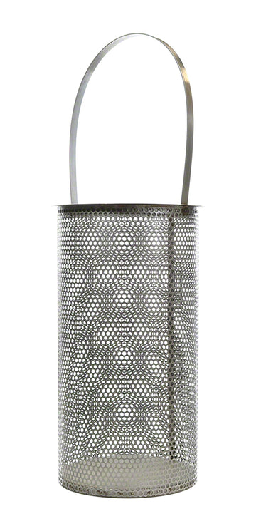 Hayward Model 30/30R Strainer Basket 6 Inch Flanged - Stainless Steel 1/4 Inch Perforations