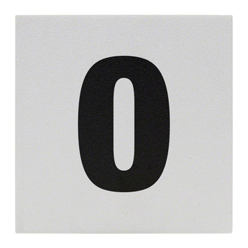 0 Ceramic Skid Resistant Tile Depth Marker 6 Inch x 6 Inch with 4 Inch Lettering