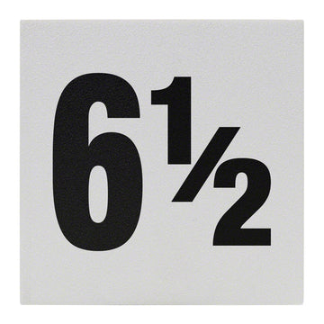 6 1/2 Ceramic Skid Resistant Tile Depth Marker 6 Inch x 6 Inch with 4 Inch Lettering