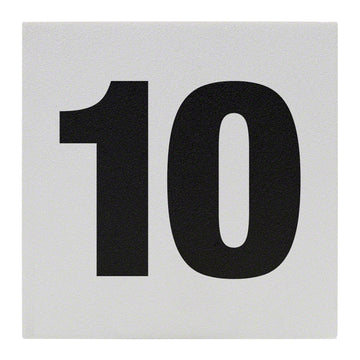 10 Ceramic Skid Resistant Tile Depth Marker 6 Inch x 6 Inch with 4 Inch Lettering