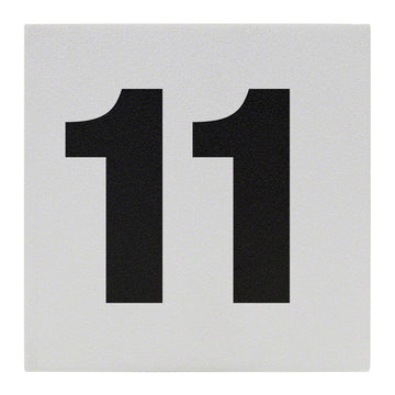 11 Ceramic Skid Resistant Tile Depth Marker 6 Inch x 6 Inch with 4 Inch Lettering