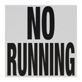 NO RUNNING Message Ceramic Skid Resistant Tile Depth Marker 6 Inch x 6 Inch