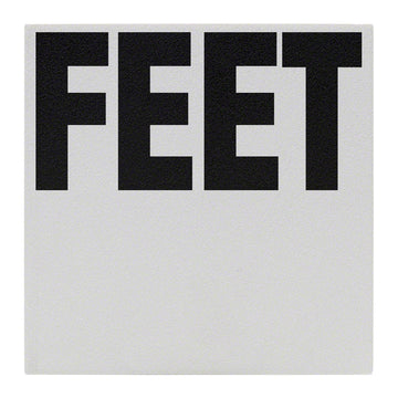 FEET Message Ceramic Skid Resistant Tile Depth Marker 6 Inch x 6 Inch