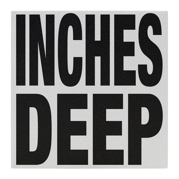 INCHES DEEP Message Ceramic Skid Resistant Tile Depth Marker 6 Inch x 6 Inch