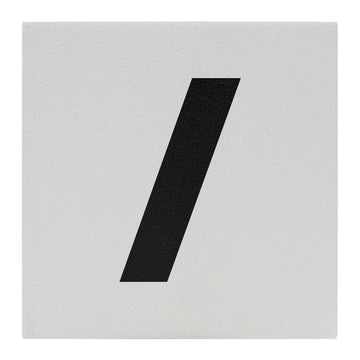Slash (/) Symbol Ceramic Skid Resistant Tile Depth Marker 6 Inch x 6 Inch with 4 Inch Lettering