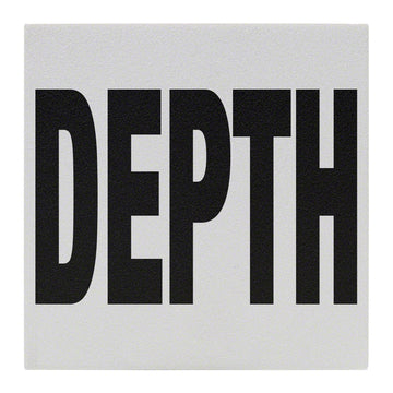 DEPTH Message Ceramic Skid Resistant Tile Depth Marker 6 Inch x 6 Inch with 4 Inch Lettering