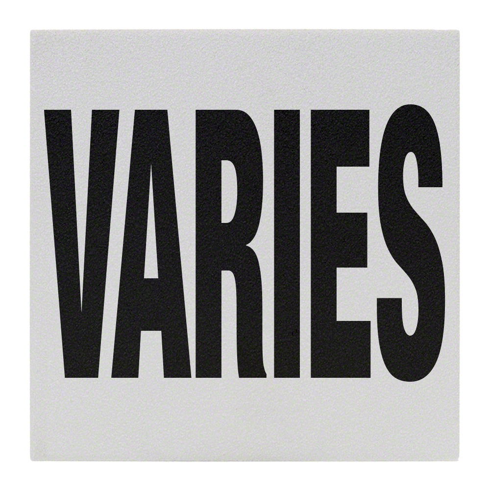 VARIES Message Ceramic Skid Resistant Tile Depth Marker 6 Inch x 6 Inch