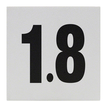 1.8 Ceramic Skid Resistant Tile Depth Marker 6 Inch x 6 Inch with 4 Inch Lettering