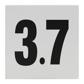3.7 Ceramic Skid Resistant Tile Depth Marker 6 Inch x 6 Inch with 4 Inch Lettering