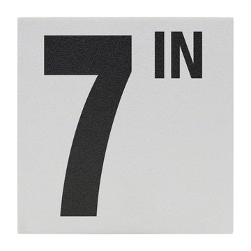 7 IN Ceramic Skid Resistant Tile Depth Marker 6 Inch x 6 Inch with 5 Inch Lettering
