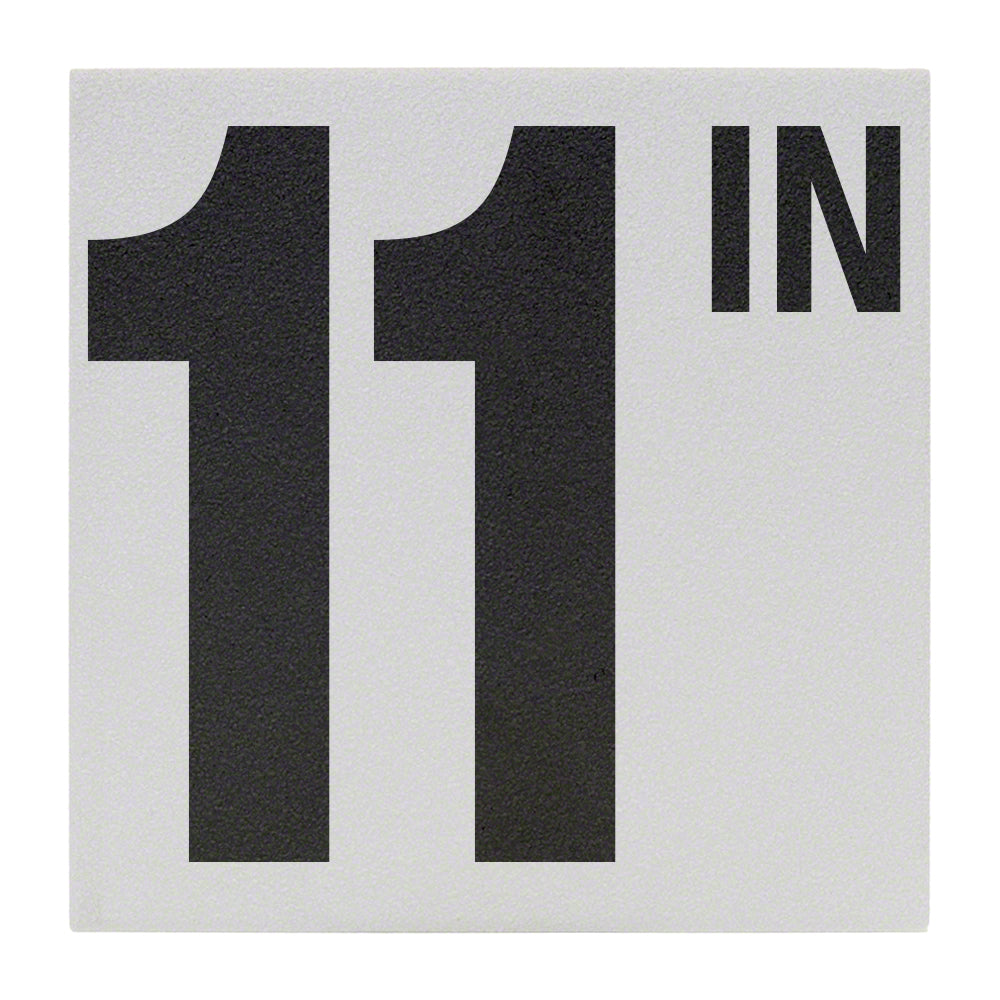 Pool Depth Lettering 11 IN with 5 Inch Letters Ceramic Pool Depth Marker Tile - Non-Skid ...