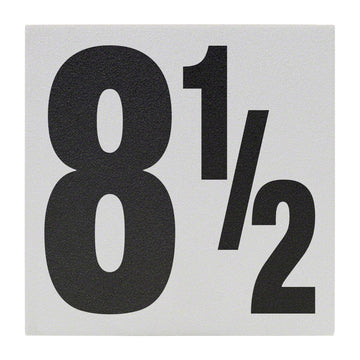 8 1/2 Ceramic Skid Resistant Tile Depth Marker 6 Inch x 6 Inch with 5 Inch Lettering