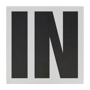 IN Message Ceramic Skid Resistant Tile Depth Marker 6 Inch x 6 Inch with 5 Inch Lettering