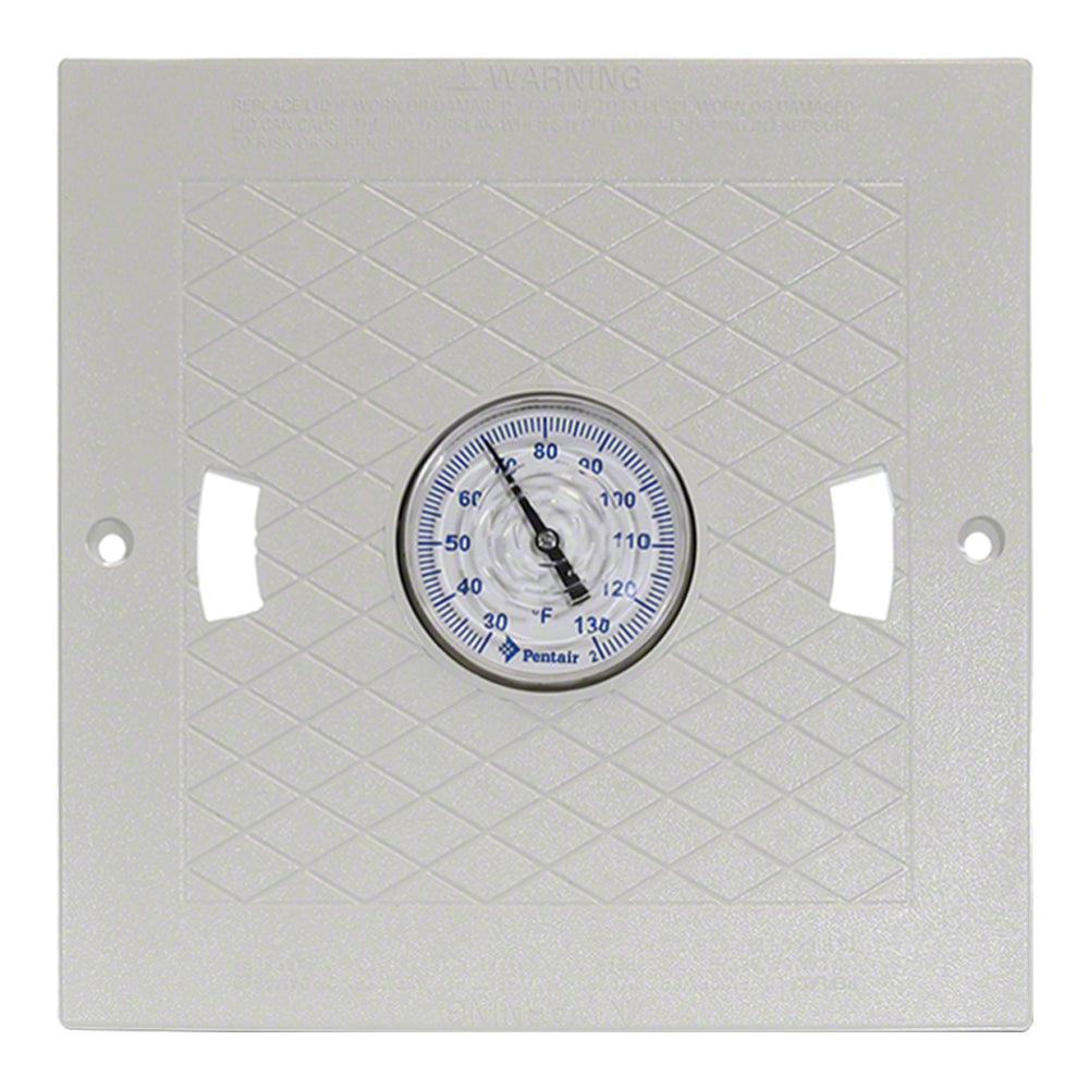 Skimmer Lid With Thermometer for Hayward 10 x 10 Inch - White