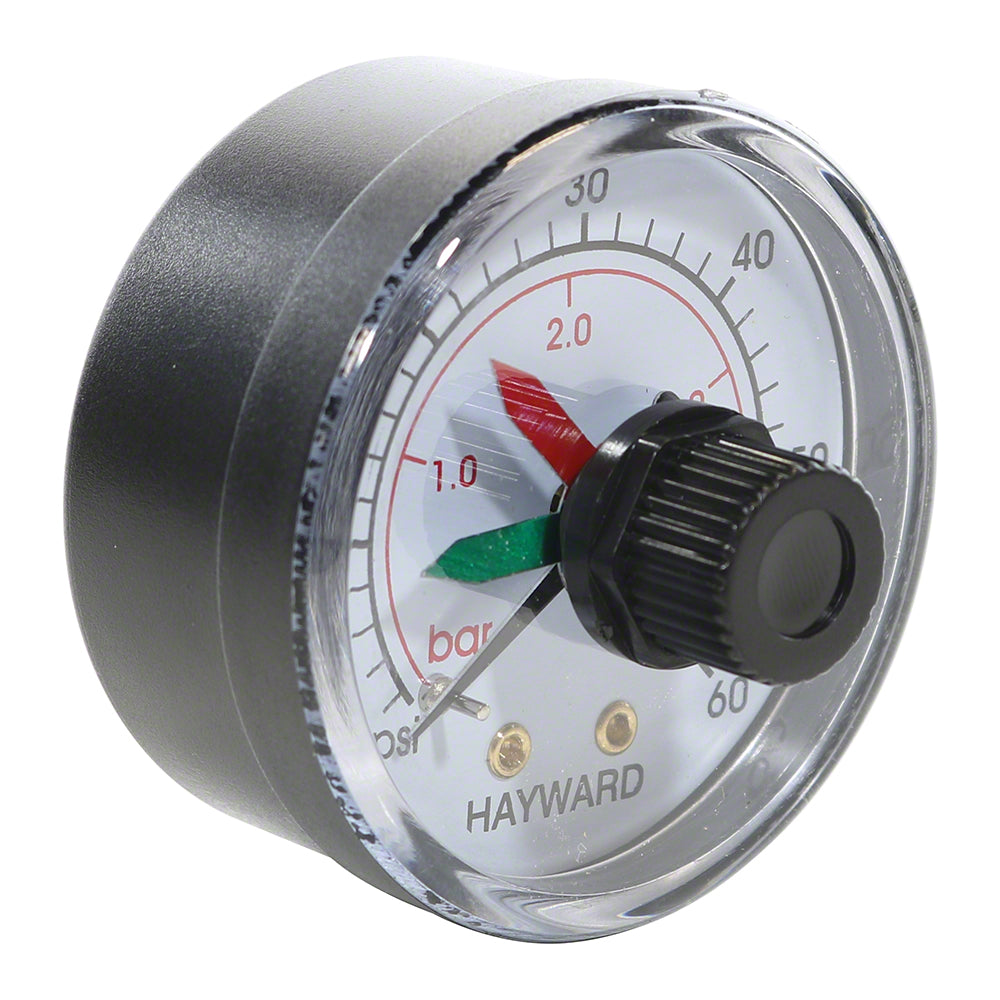 SwimClear Pressure Gauge With Dial - 0-60 PSI - 1/4 Inch Back Mount