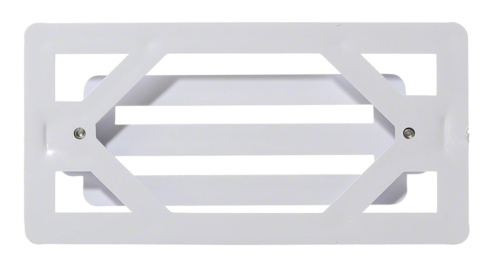 3-Bar Gutter Frame and Grate - 2 x 4 Inch - White