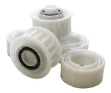 Dolphin Guide Wheels With 2 Pulley Gears - 4 Pack