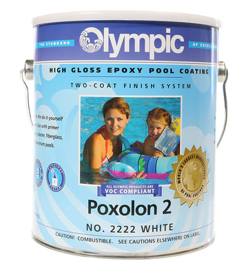 Poxolon 2 Pool Paint - One Gallon - White