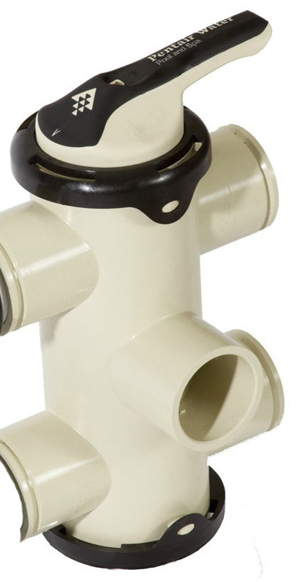 FullFloXF Backwash Valve 3 Inch Side Mount - Inlet Port on Bottom (D.E.) - No Fittings or Unions