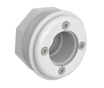 Vinyl Pool Fitting - 4-Screw - 1-1/2 Inch FIP - White