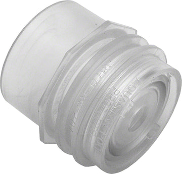 Flush-Mount Return Fitting With Water Stop - 2 Inch Socket and 1/2 Inch Orifice - Clear