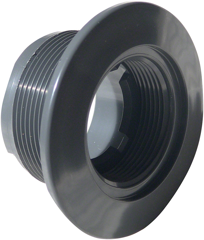 Large Wall Fitting - 1-1/2 Inch Threaded OD - 2 Inch Inside Pipe - White