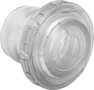 Directional Three-Piece Eyeball Fitting - 1-1/2 Inch Knock-in - 3/4 Inch Orifice - Clear