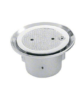 Circular Flow Inlet Fitting - 1-1/2 Inch - Chrome Plated
