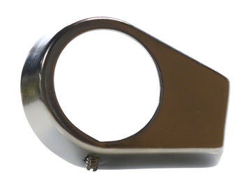 Chrome-Plated Brass Oblong Keyhole Escutcheon - 1.90 O.D.