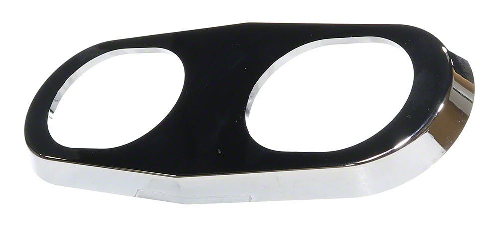 Stainless Finish Double Escutcheon Plate for Ring Rails