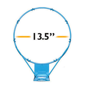 Pool Sport/H2O Hoop Rim With Net - 13.5 Inches - Steel