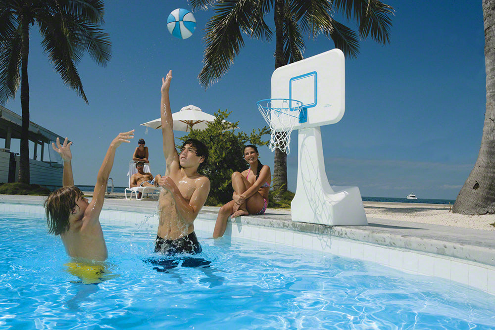 Pool Sport Stainless Steel Combo Basketball and Volleyball Pool Game