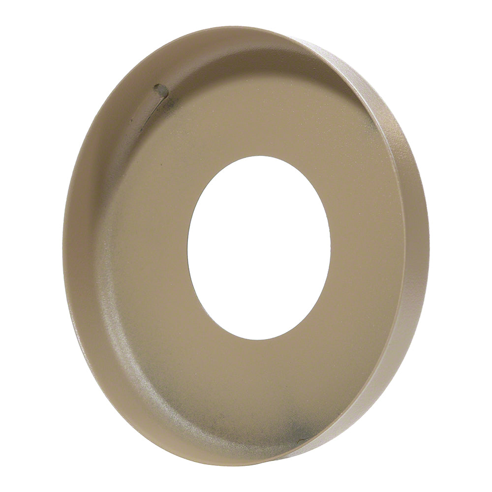Stainless Steel Round Escutcheon Plate - 1.90 Inch O.D. - Powder Coated Taupe