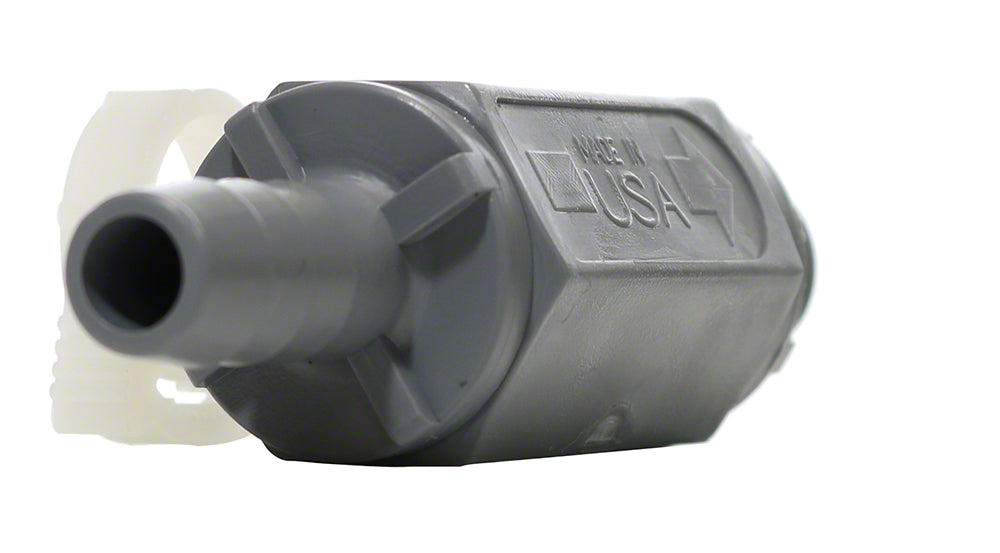 Injection Check Valve PVC - 3/8 Inch Hose Barb x 1/4 Inch MNPT