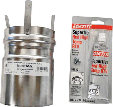 Max-E-Therm Indoor Vent Adapter - Stainless Steel