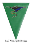 Custom Vinyl Pool Backstroke Flag - 12 x 18 Inch - Single Logo Both Sides