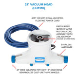 Hammerhead Resort Vacuum With 21 Inch Head and 40 Foot Cord