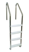 4-Step 23 Inch Wide Standard Plus Commercial Ladder 1.90 x .065 Inch - Plastic Treads