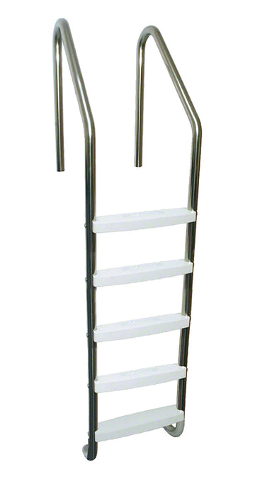 5-Step 35 Inch Wide Standard Plus Commercial Ladder 1.90 x .065 Inch - Plastic Treads