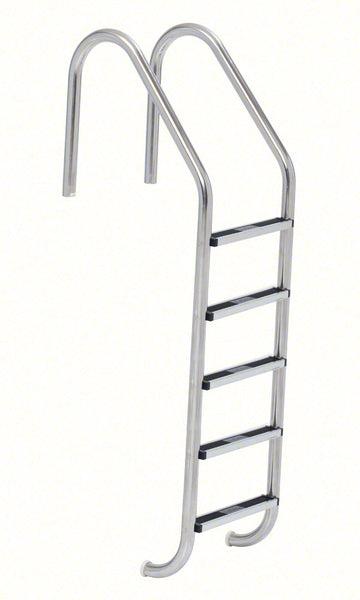 5-Step 23 Inch Standard Ladder 1.50 O.D. x .120 Inch - Stainless Steel Treads