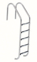 5-Step 35 Inch Wide Standard Plus Commercial Ladder 1.90 x .145 Inch - Stainless Steel Treads