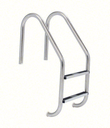 2-Step 35 Inch Wide Standard Plus Commercial Ladder 1.90 x .145 Inch - Stainless Steel Treads