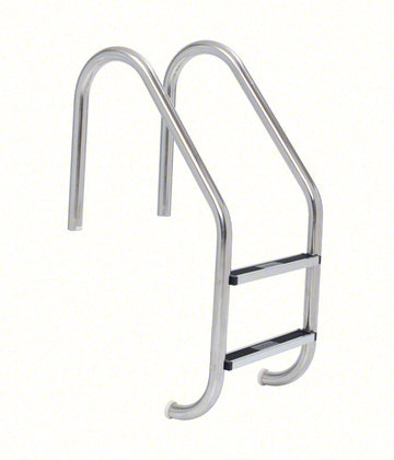 2-Step 23 Inch Wide Standard Plus Commercial Ladder 1.90 x .109 Inch - Stainless Steel Treads