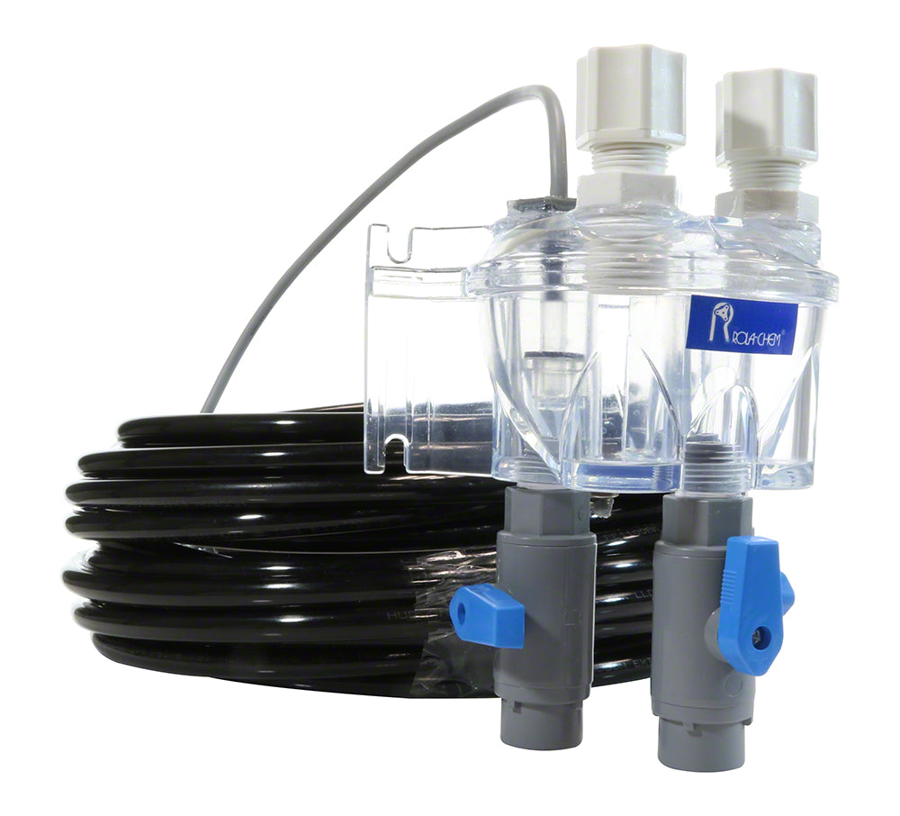 Globe Controller Flow Cell with Flow Switch and Tubing
