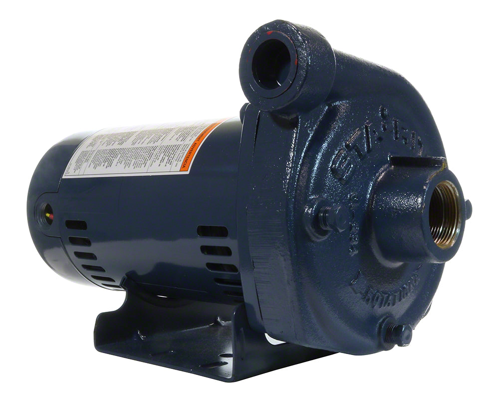 J Series Centrifugal 1 HP Pump 115/230 Volts High Head - TEFC Motor - 1-1/4 x 1 Inch